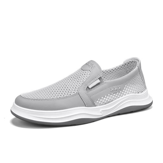 Damen Modische Slip-On Sneakers mit atmungsaktiver Oberflächenstruktur EB