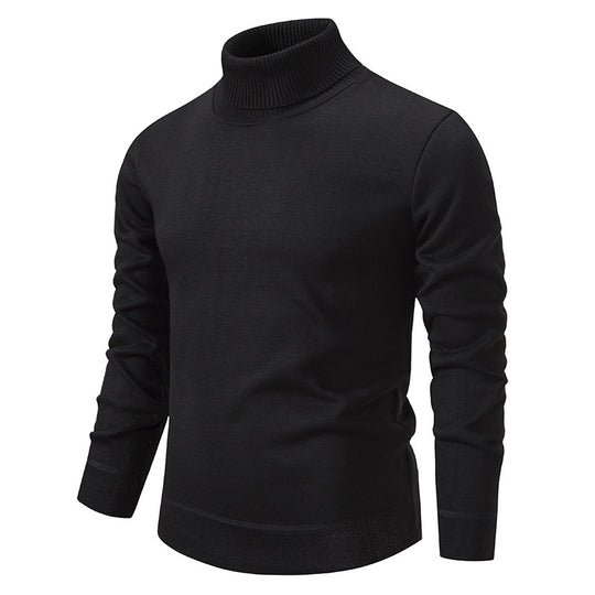 Herren Rollkragenpullover aus weichem Strick mit strukturiertem Design EB
