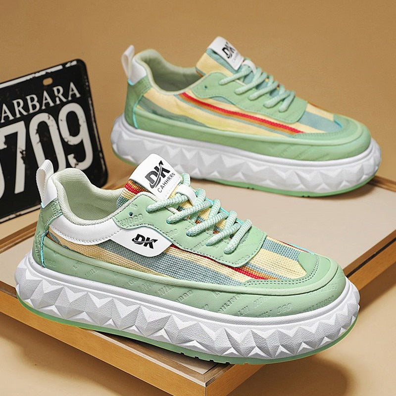 Damen Sportliche Lauf-Sneaker mit dickem Profil und atmungsaktiver Oberfläche EB