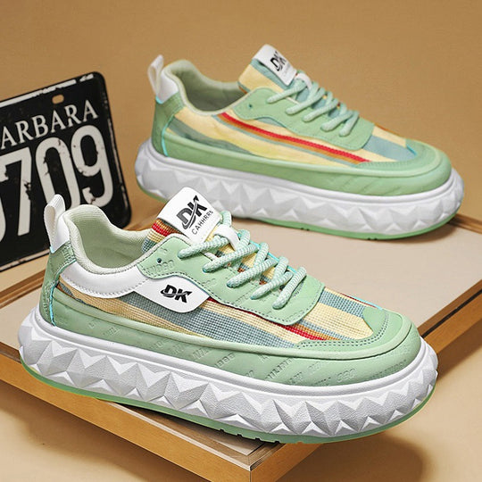 Damen Sportliche Lauf-Sneaker mit dickem Profil und atmungsaktiver Oberfläche EB