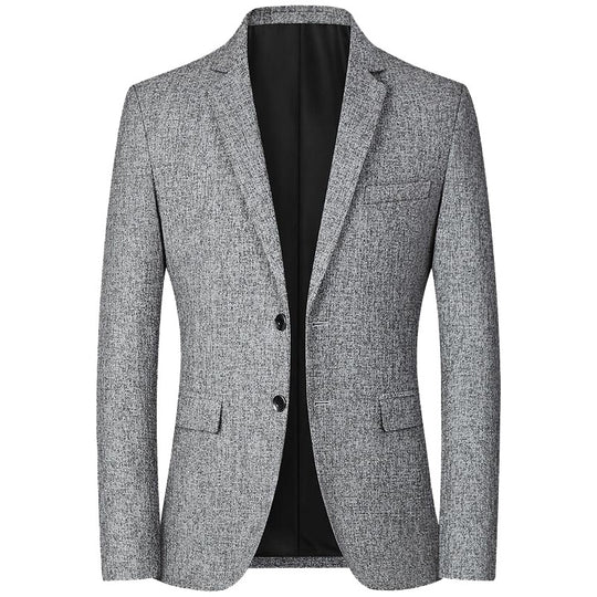 Herren Tweed-Sakko Slim Fit mit fallendem Revers EB