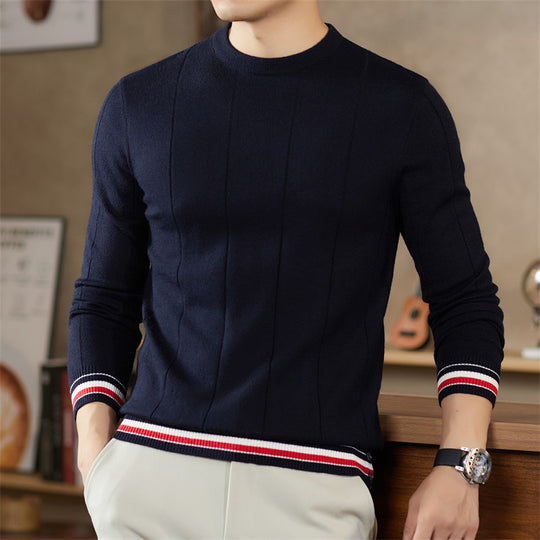 Herren Feinstrickpullover mit maritimen Akzenten EB
