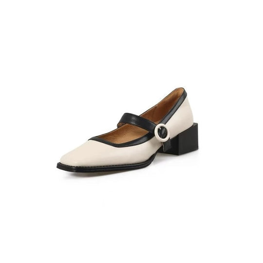 Damen elegante Mules mit Riemen EB