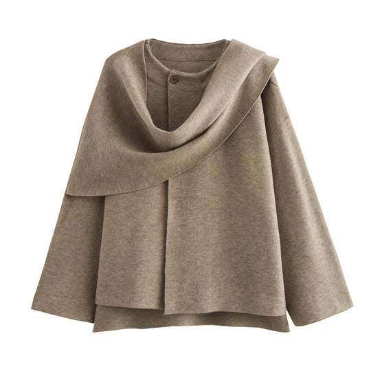 Damen Wickeljacke mit lässigem Schnitt und hochgeschlossenem Design EB