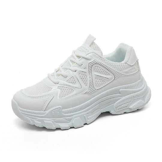 Damen sportliche Fitness Sneakers mit atmungsaktiver Mesh-Oberfläche EB
