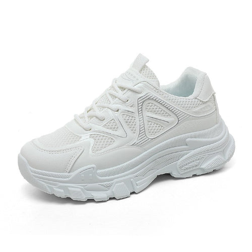 Damen sportliche Fitness Sneakers mit atmungsaktiver Mesh-Oberfläche EB