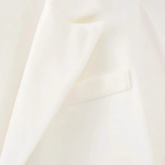 Damen elegante Longjacke mit fransigen Details EB