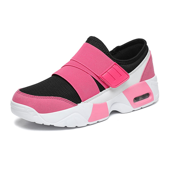 Damen Sportliche Slip-On Sneakers mit verstellbarem Riemen EB
