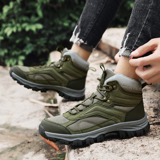 Damen Hochwertige Wanderschuhe mit rutschfester Profilsohle EB