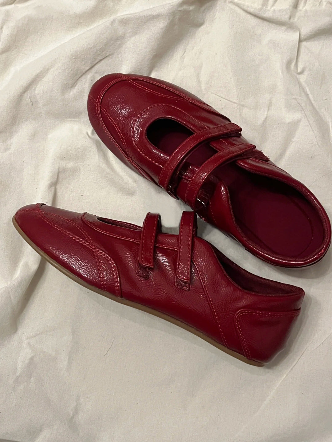 Damen Modische Sneakers mit Doppelriemenverschluss EB
