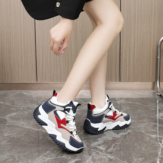 Damen sportliche High-Top Sneakers mit dämpfendem Sohlenprofil EB