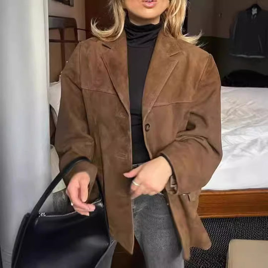 Damen Casual Oversize Jacke EB