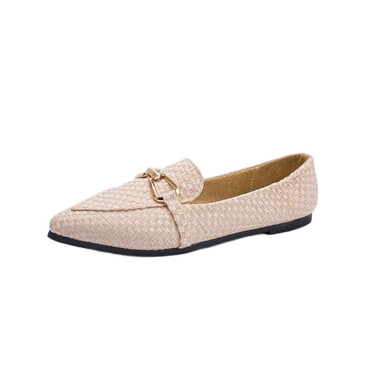 Damen Elegante Mokassins mit modischem Ketten-Detail EB