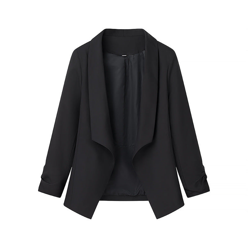 Damen elegante Blazerjacke mit lässigem Schnitt und stylischen Ärmeldetails EB