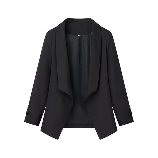 Damen elegante Blazerjacke mit lässigem Schnitt und stylischen Ärmeldetails EB