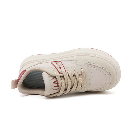 Damen modische Chunky Sneakers mit dämpfender Laufsohle und atmungsaktivem Obermaterial EB