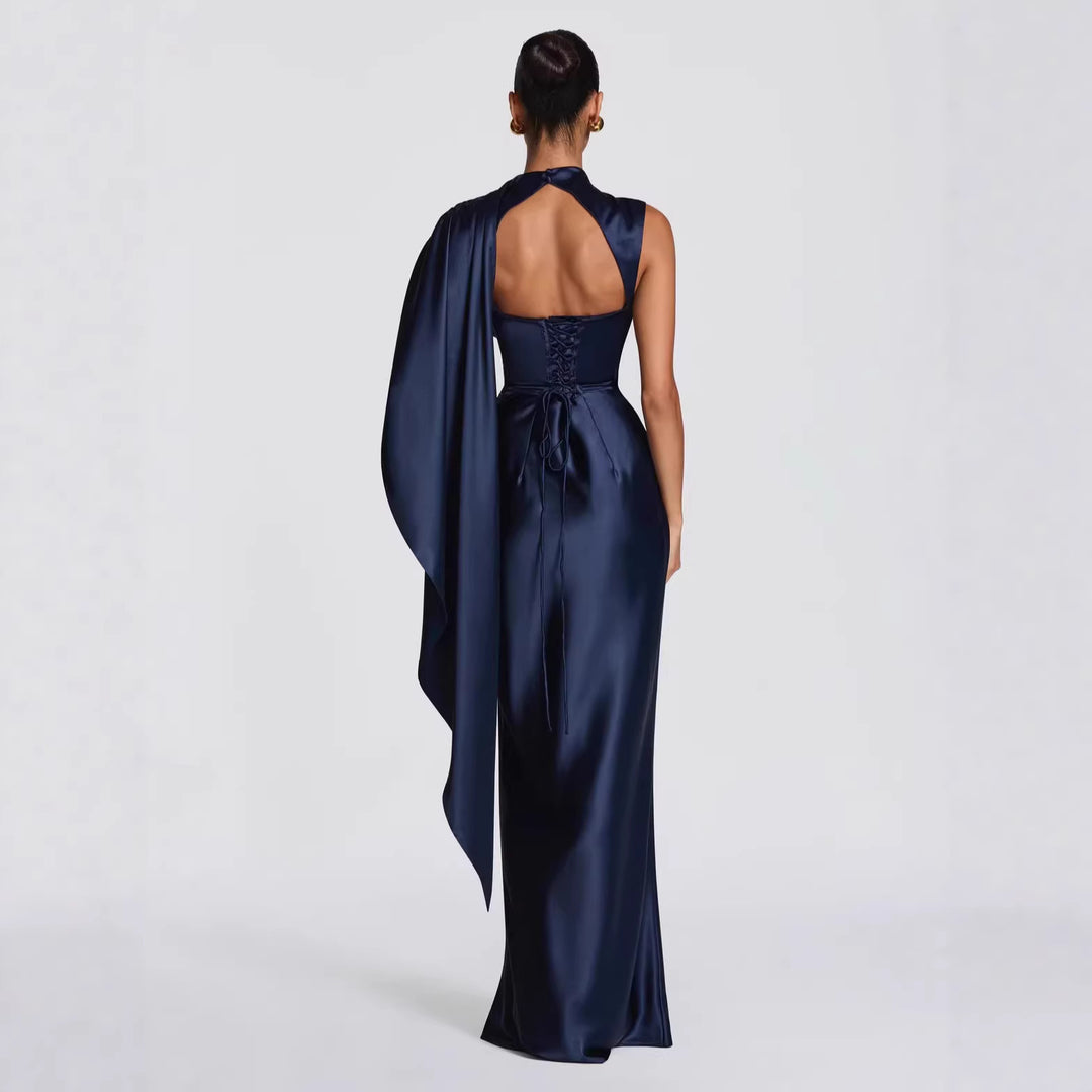 Damen Langarm Abendkleid EB