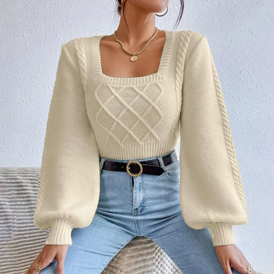 Damen Pullover mit eleganter Schnittführung und strukturiertem Design EB