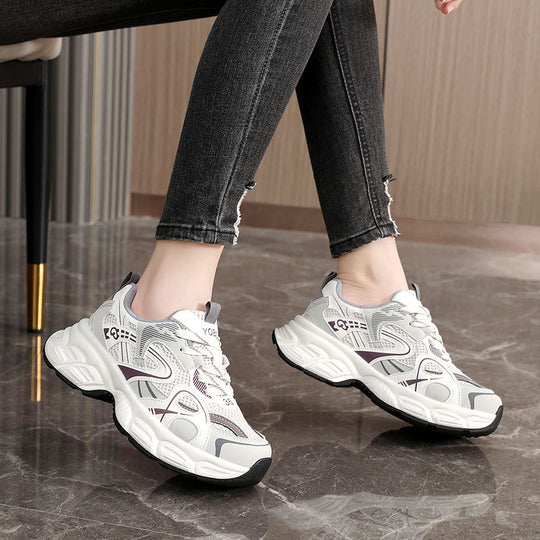 Damen Sportliche Sneakers mit innovativem Design und stoßdämpfender Sohle EB