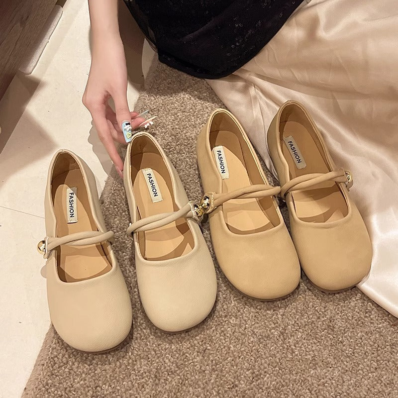 Damen Ballerinas mit elegantem Riemchen und komfortabler Sohle EB