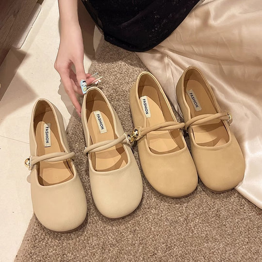 Damen Ballerinas mit elegantem Riemchen und komfortabler Sohle EB
