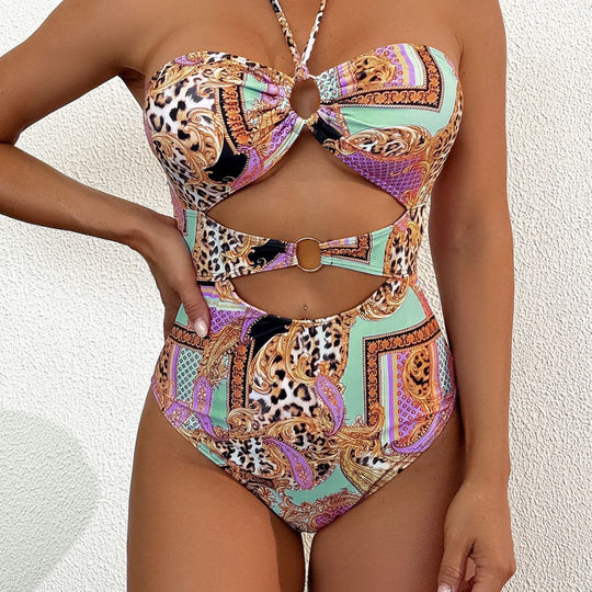 Damen Bikini mit edlem Knoten-Design und Cut-Out-Details EB