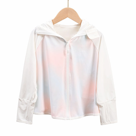 Damen atmungsaktive Sonnenschutzjacke mit Reißverschluss EB