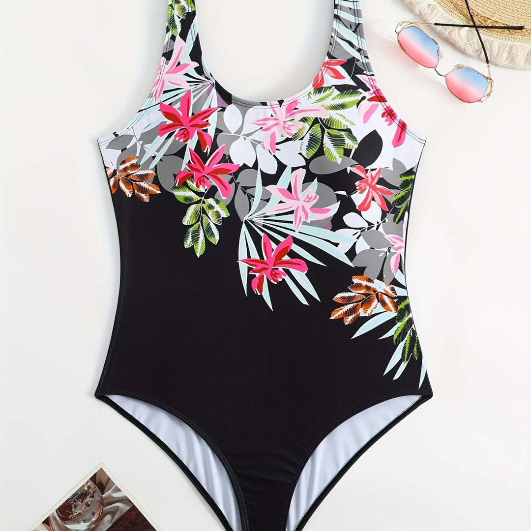 Damen Einteiler mit floralem Muster EB