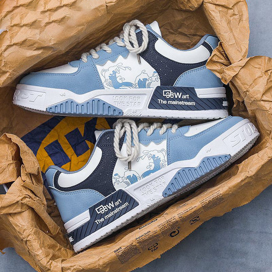 Herren Trendige Sneakers im Urban-Style mit außergewöhnlichem Design und komfortabler Sohle EB