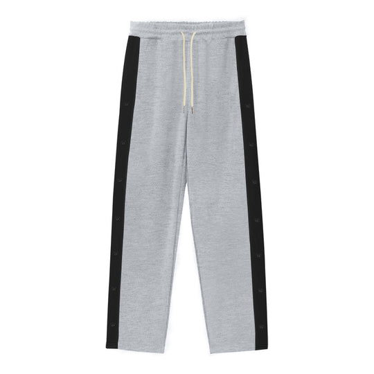 Damen Sportliche Freizeitpants mit Druckknöpfen an den Seiten EB