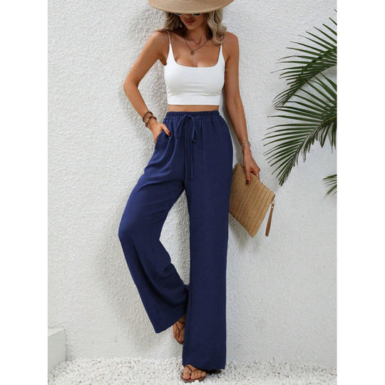 Damen Luftige Weite Sommerhosen EB