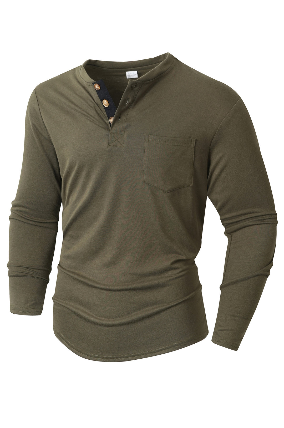 Herren langärmliges Henley-Shirt EB