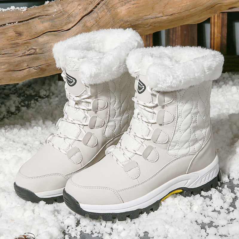 Damen Isolierte Winterstiefel mit rutschfester Sohle und kuscheligem Warmfutter EB