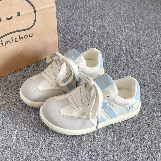 Damen Modische Sneakers mit floralem Stickdesign und rutschfester Sohle EB
