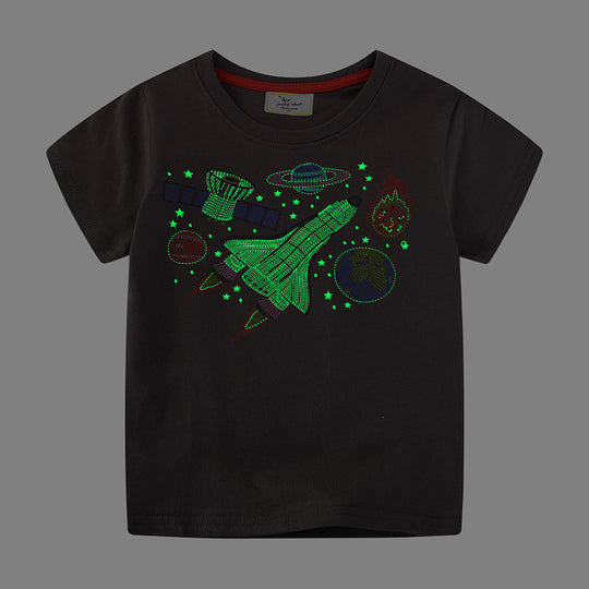 Jungen T-Shirt mit aufregendem Weltraum-Motiv EB
