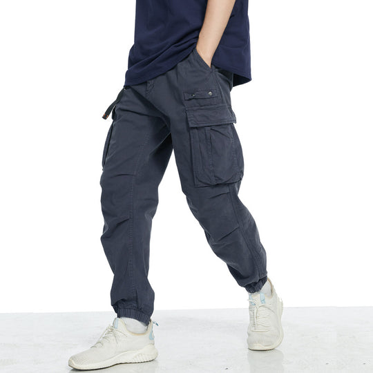 Herren Cargo-Hose mit elastischem Bund und tiefen Taschen EB