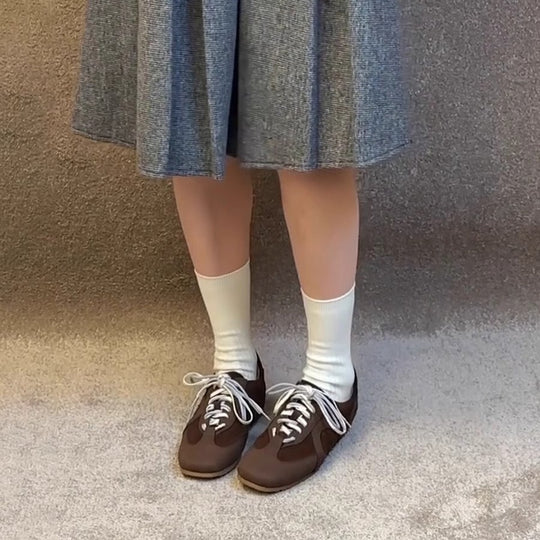 Damen modische Sportliche Sneaker mit atmungsaktiver Oberfläche und rutschfester Sohle EB