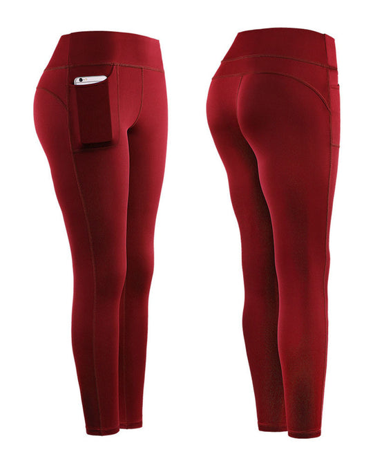 Damen Hochleistungs-Leggings mit praktischen Seitentaschen EB
