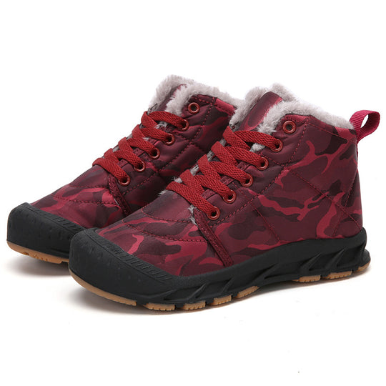 Damen isolierte Winterstiefel mit rutschfester Sohle und kuscheligem Innenfutter EB