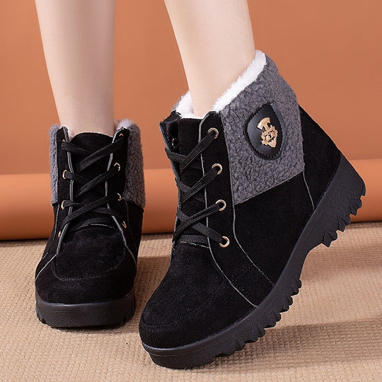 Damen Winterstiefel mit weichem Innenfutter und modischem Fleecefutter EB