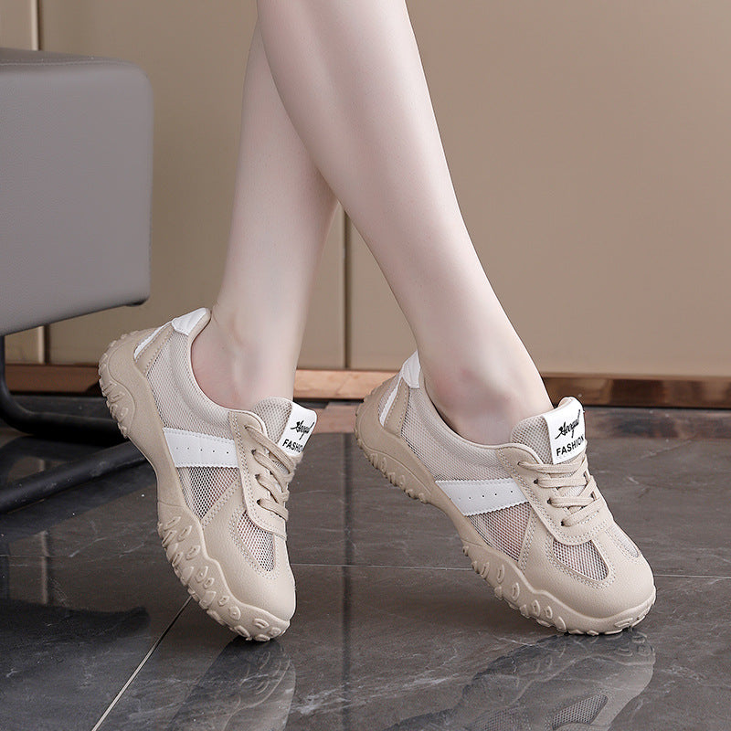 Damen Atmungsaktive Freizeit-Sneakers mit flexiblem Netzmaterial und rutschfester Sohle EB