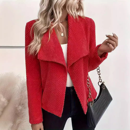 Damen Waffelstruktur Blazer EB