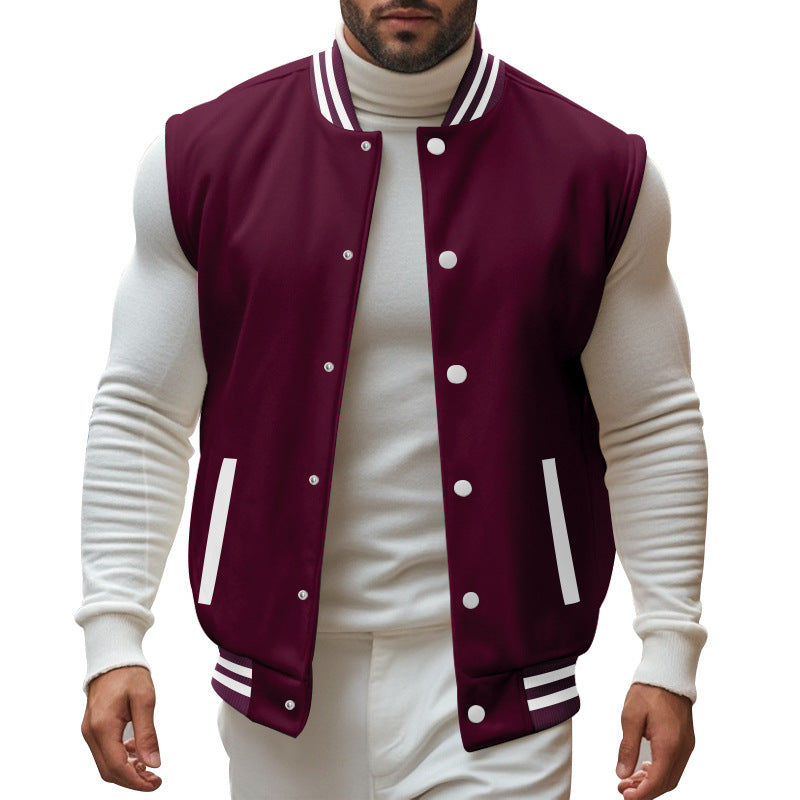 Herren trendige Collegejacke mit sportlichem Schnitt EB
