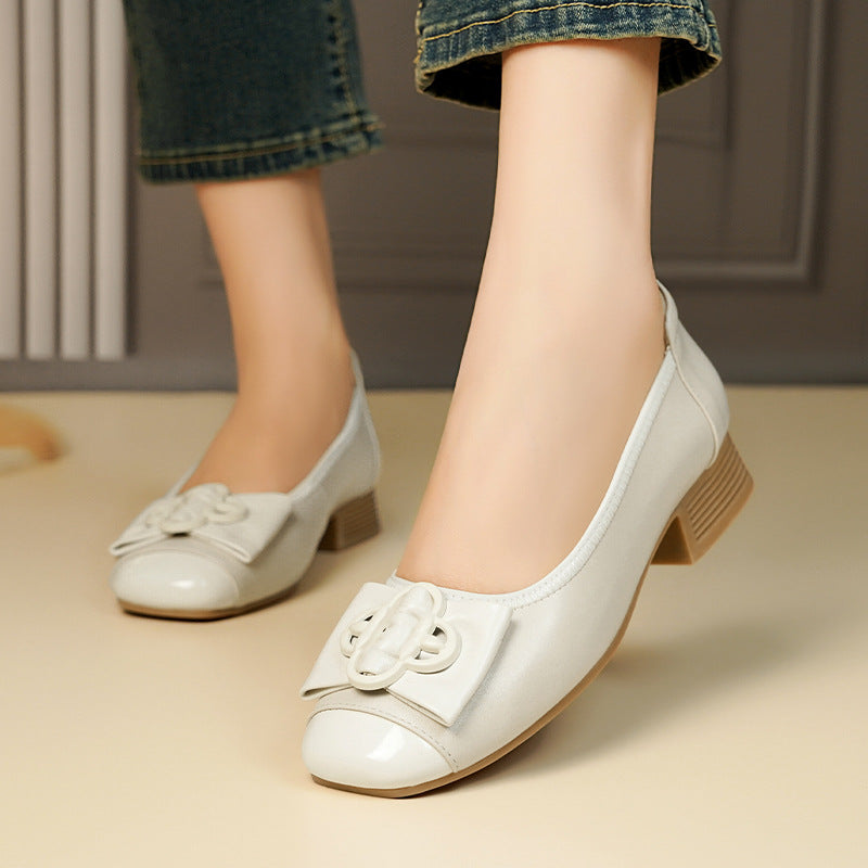 Damen Ballerinas mit schickem Schleifenakzent und elegantem Fußbett EB