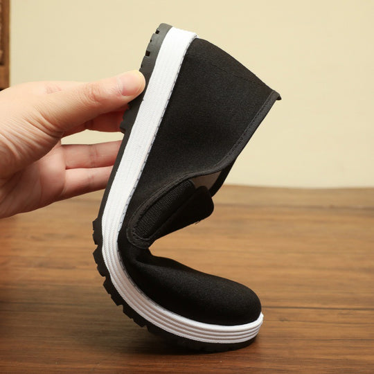 Damen Bequeme Slip-On Freizeitschuhe aus elastischem Material EB
