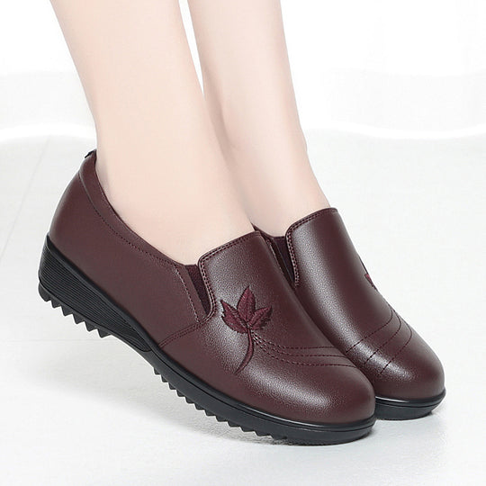 Damen Elegante Slip-On Schuhe mit floralem Design und rutschfester Sohle EB