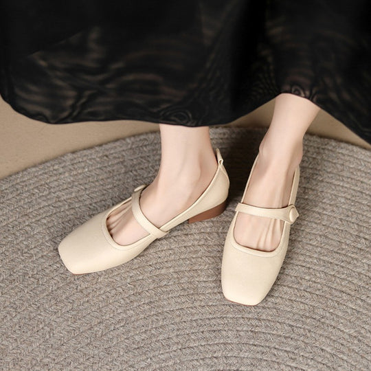 Damen elegante Slingback Ballerinas mit modischem Riemchen und bequemer Sohle EB