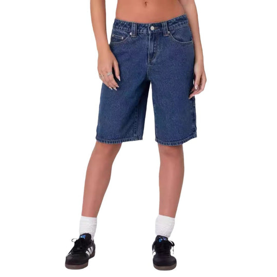 Damen modische Denim-Shorts im lässigen Schnitt mit hoher Taille EB