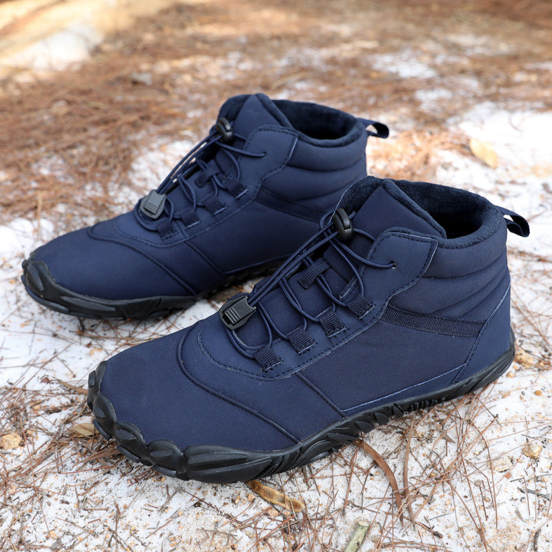 Unisex nan knöchelhoher Winter-Explorer-Boot mit Fleecefutter, Schnellzug-Schnürung und rutschfester Multiterrain-Sohle EB