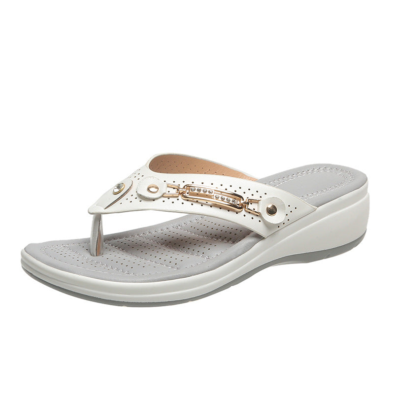 Damen Wedge-Sandaletten mit präziser Fußbetttechnologie und stilvollem Riemendesign EB